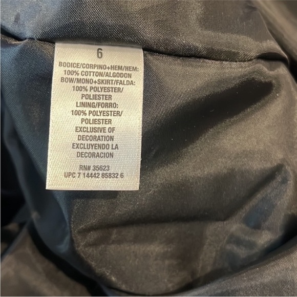 Carter's  Special Occasion Black Sleeveless Velveteen Sz 6 NWT - Picture 10 of 10